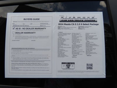 2024 Mazda Mazda CX-5 2.5 S Select Package