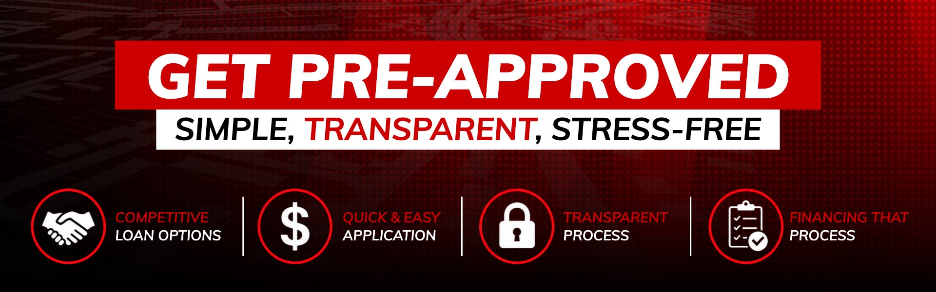 GET PRE-APPROVED | SIMPLE, TRANSPARENT, STRESS-FREE